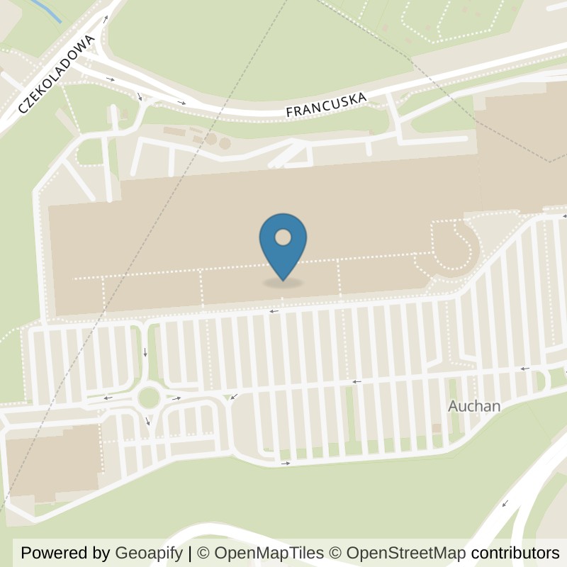 Map: location of Just GYM Bielany Wrocławskie 24h in Bielany Wrocławskie