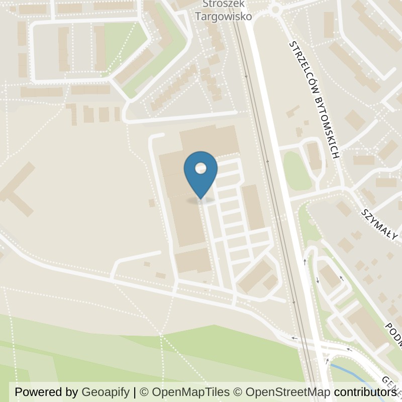 Map: location of Just GYM Siłownie Bytom 24h in Bytom