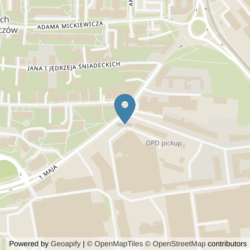 Map: location of Just GYM Siłownie Częstochowa 24h in Częstochowa