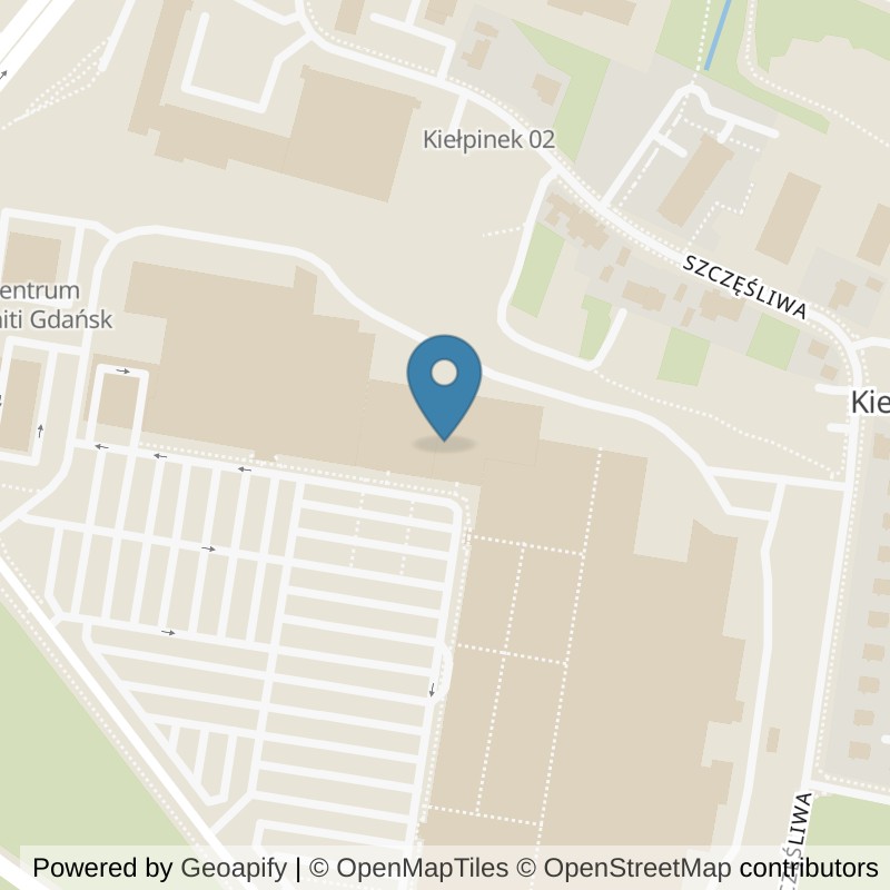 Map: location of Just GYM SIŁOWNIA GDAŃSK in Gdańsk