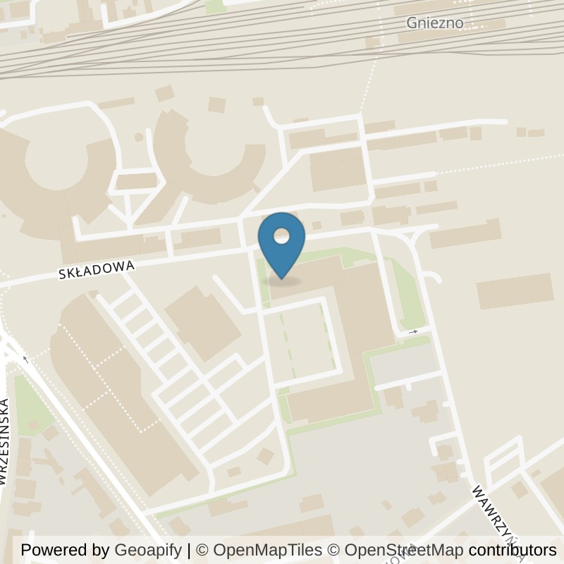 Map: location of Just GYM Siłownie Gniezno 24h in Gniezno