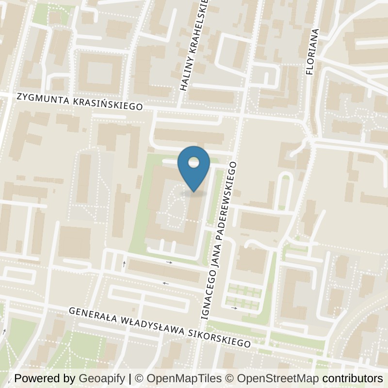 Map: location of Just GYM Siłownie Katowice 24h in Katowice
