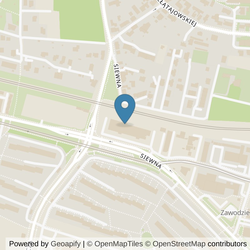 Map: location of Just GYM Siłownie Kraków 24h in Kraków