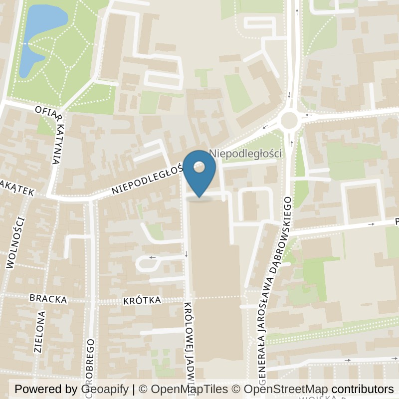 Map: location of Just GYM Siłownie Leszno 24h in Leszno