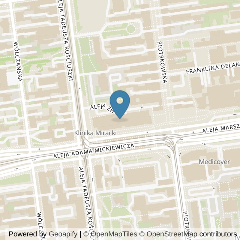 Map: location of Just GYM SIŁOWNIA PIOTRKOWSKA in Łódź