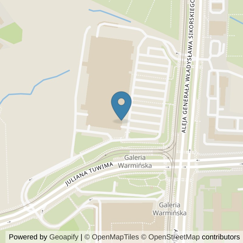 Map: location of Just GYM SIŁOWNIA OLSZTYN in 11-041 Olsztyn