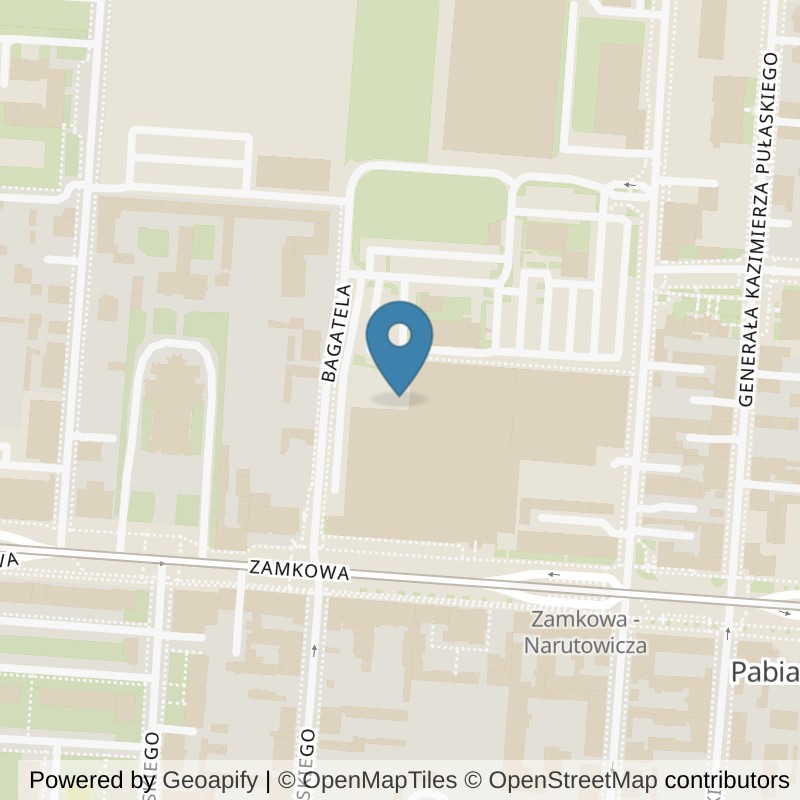 Map: location of Just GYM Siłownie Pabianice 24h in Pabianice
