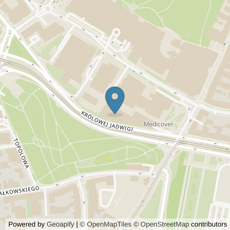 Map: location of Just GYM Andersa Poznań 24h in Poznań