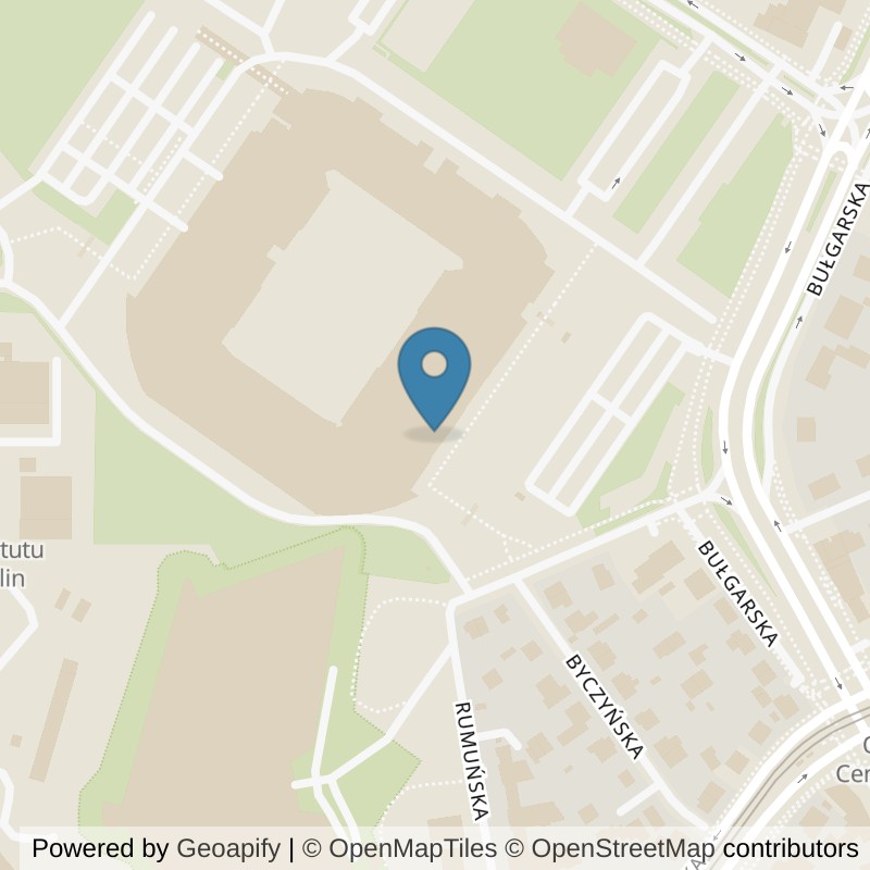 Map: location of Just GYM Bułgarska Poznań 24h in Poznań