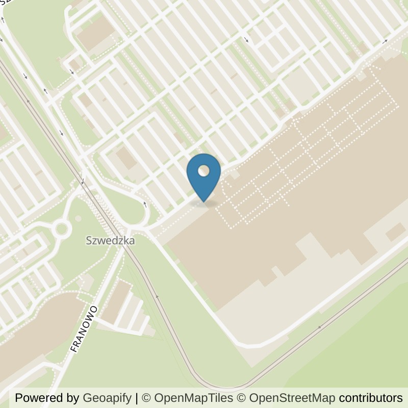 Map: location of Just GYM Szwajcarska Poznań 24h in Poznań