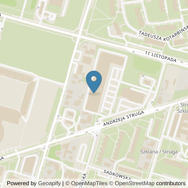 Map: location of Just GYM SIŁOWNIA RADOM in 26-600 Radom