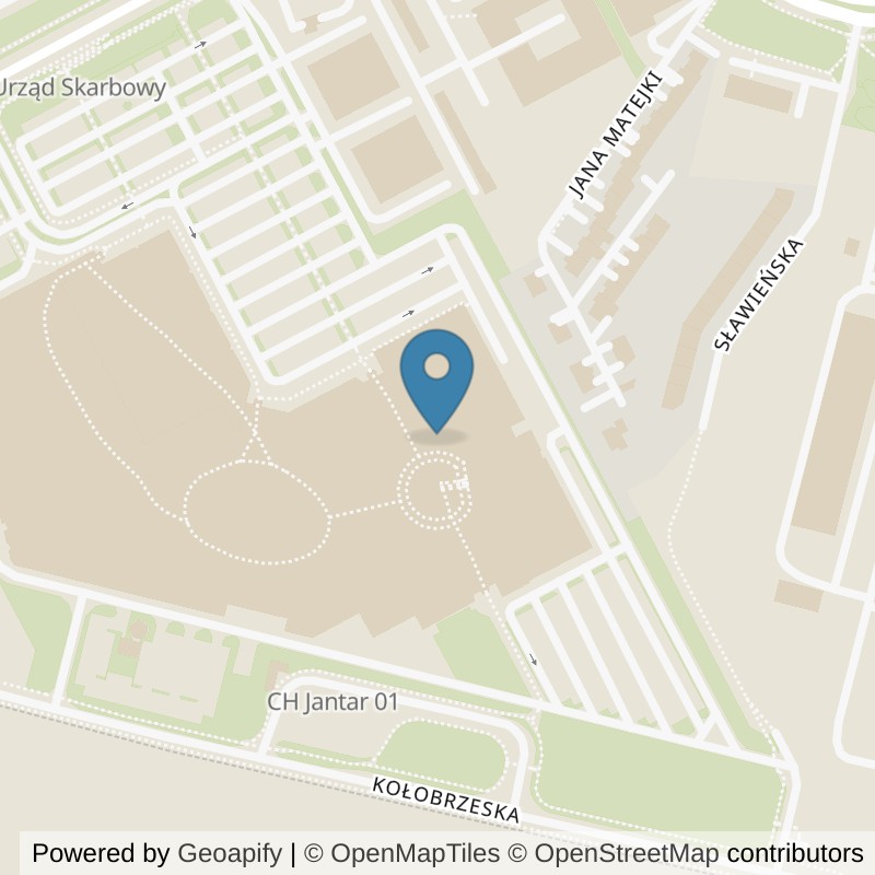 Map: location of Just GYM Siłownie Słupsk 24h in Słupsk