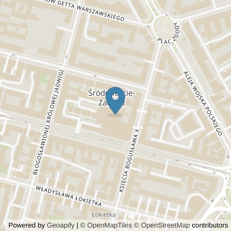 Map: location of Just GYM Krzywoustego Szczecin 24h in Szczecin