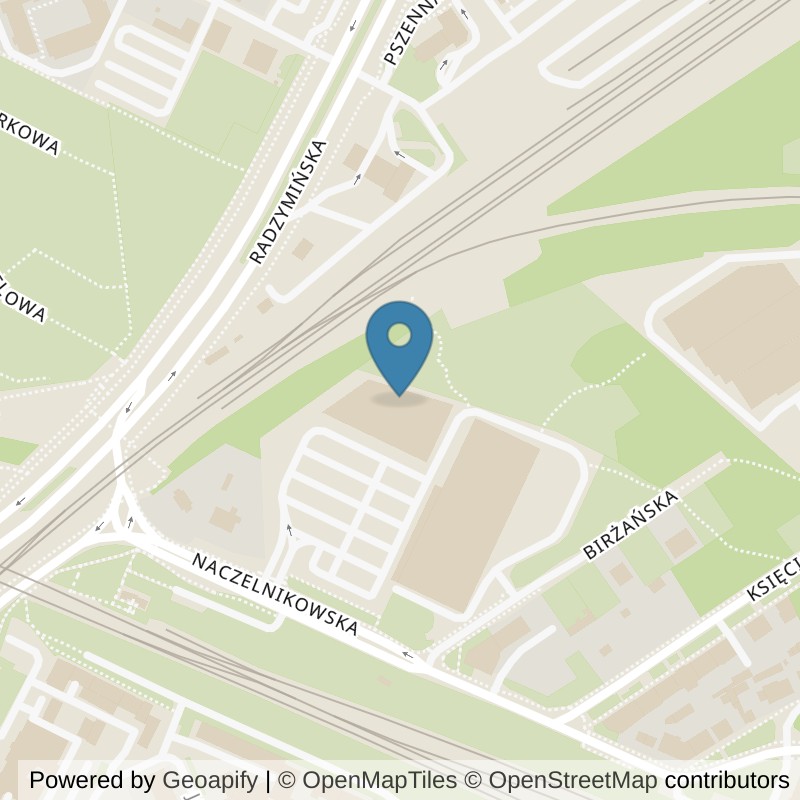 Map: location of Just GYM Naczelnikowska 24h - Just GYM Warszawa in Warszawa