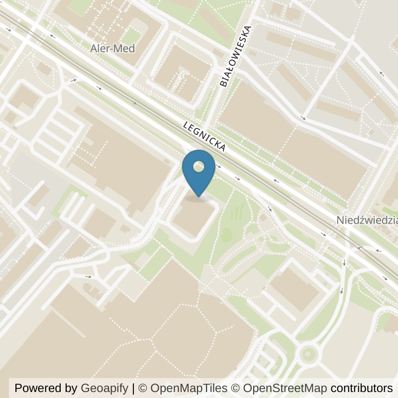 Map: location of Just GYM Legnicka Wrocław 24h in Wrocław