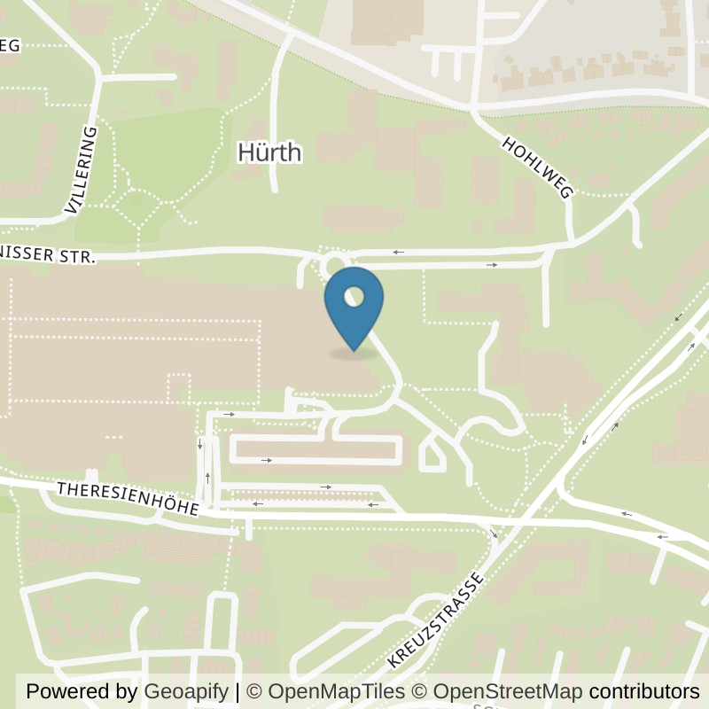Map: location of Just Fit 06 Classic Hürth Hermülheim in Hürth