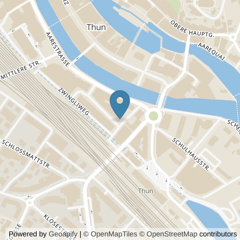 Map: location of K-Fit Thun in Thun