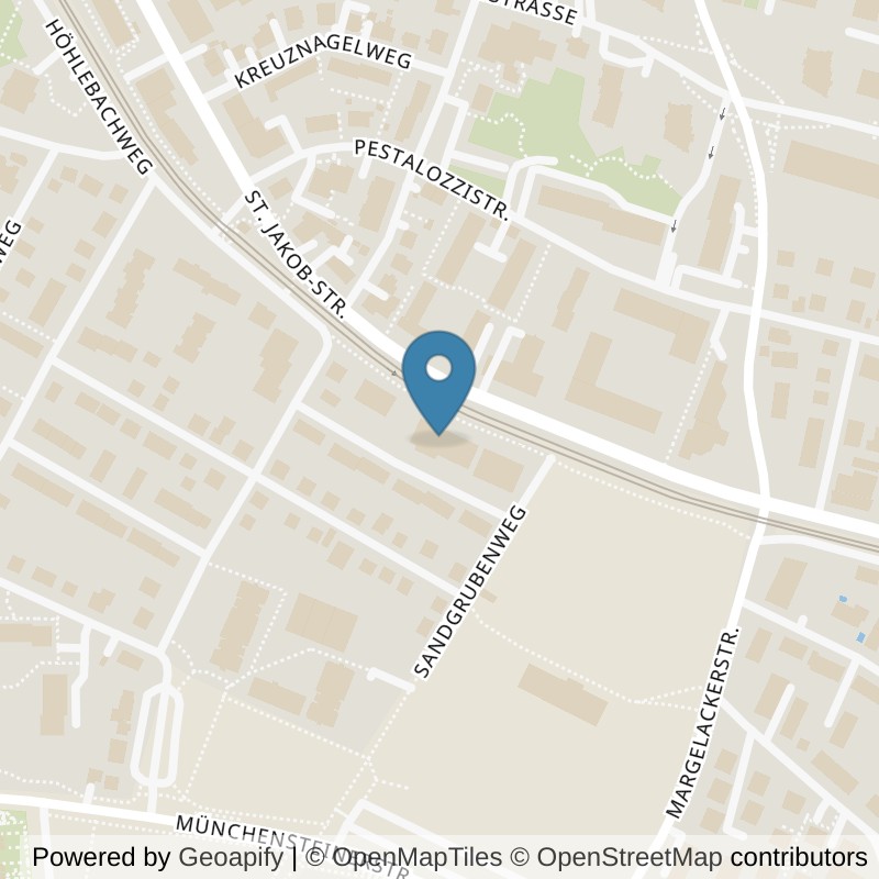 Map: location of KA Fitness & Gesundheit in Muttenz