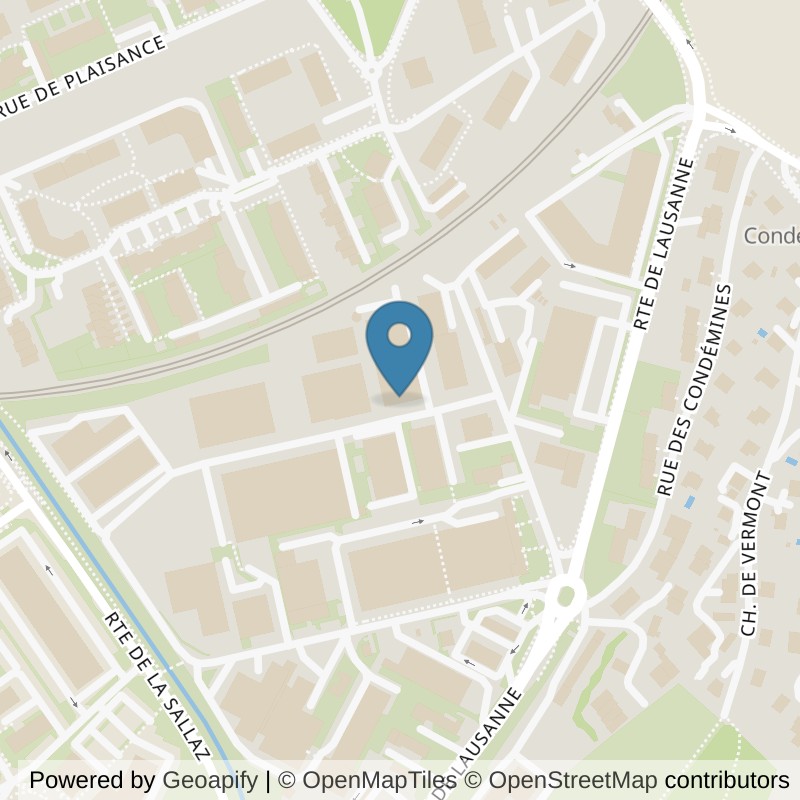 Map: location of Kalambay Training in Yverdon-les-Bains
