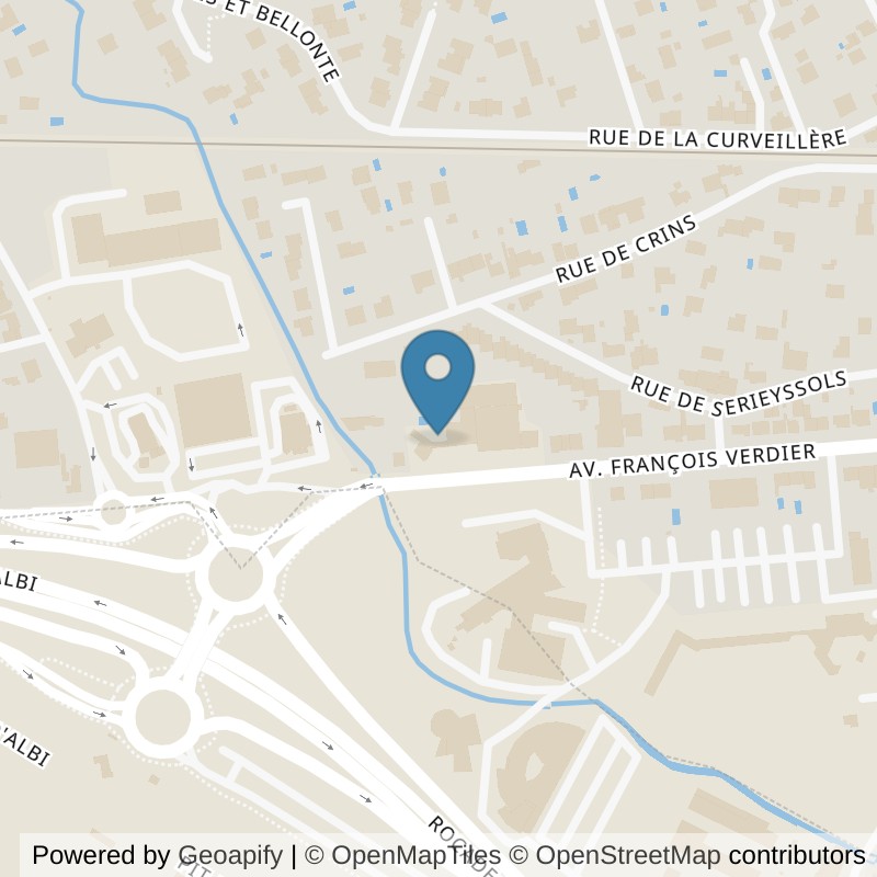 Map: location of Keepcool Albi in Albi