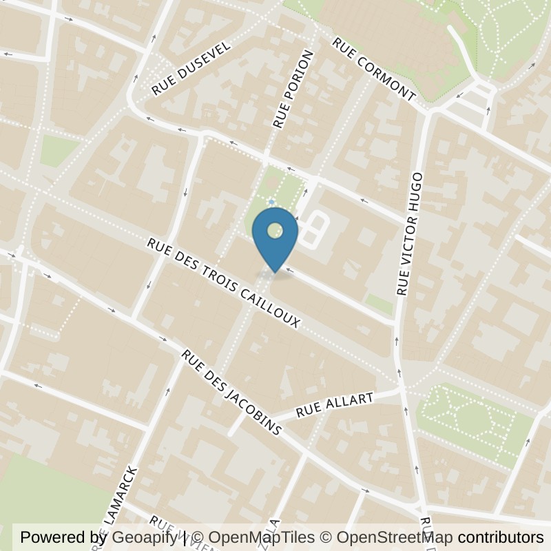 Map: location of Keepcool Amiens Centre in Amiens Centre