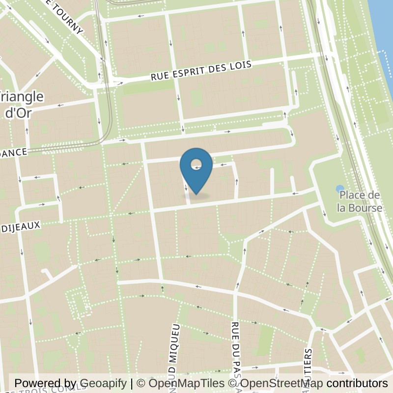 Map: location of Keepcool Bordeaux Centre Parlement in Bordeaux