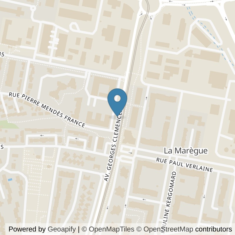 Map: location of Keepcool Cenon in Bordeaux