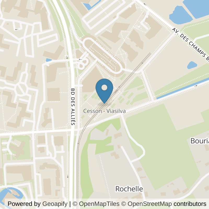 Map: location of Keepcool Cesson Viasilva in Cesson Viasilva
