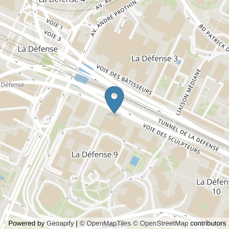 Map: location of Keepcool La Défense Ariane in Paris