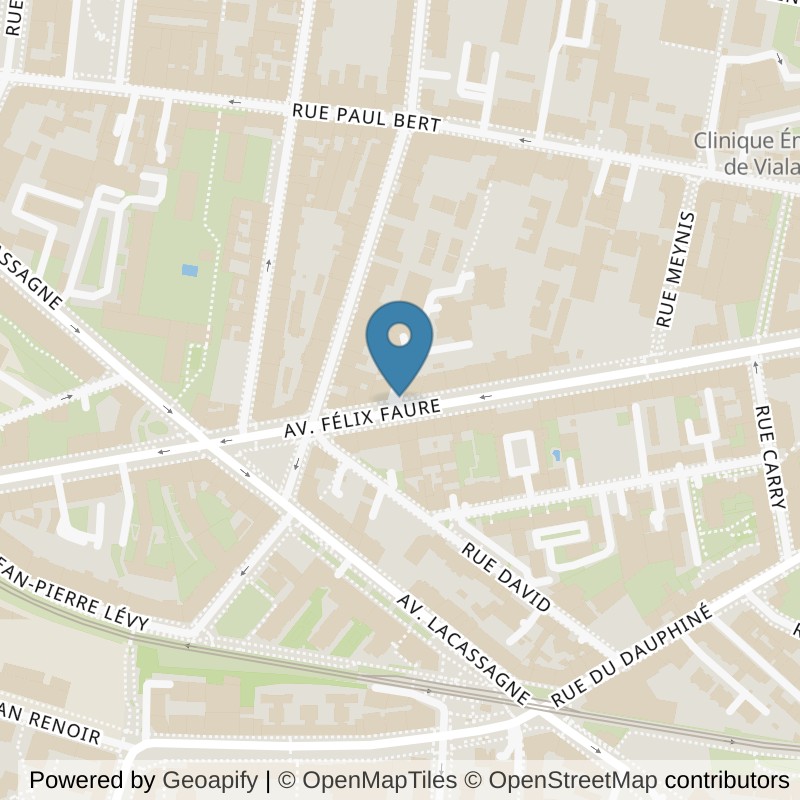 Map: location of Keepcool Lyon 3 Felix Faure in Lyon