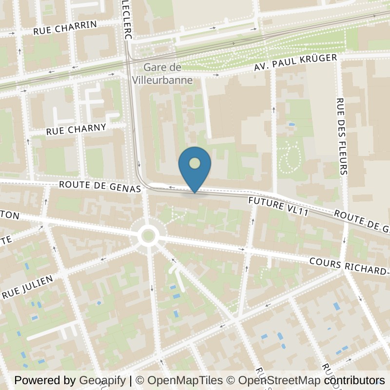 Map: location of Keepcool Lyon 3 Montchat in Lyon