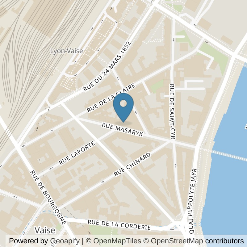 Map: location of Keepcool Lyon 9 Vaise in Lyon