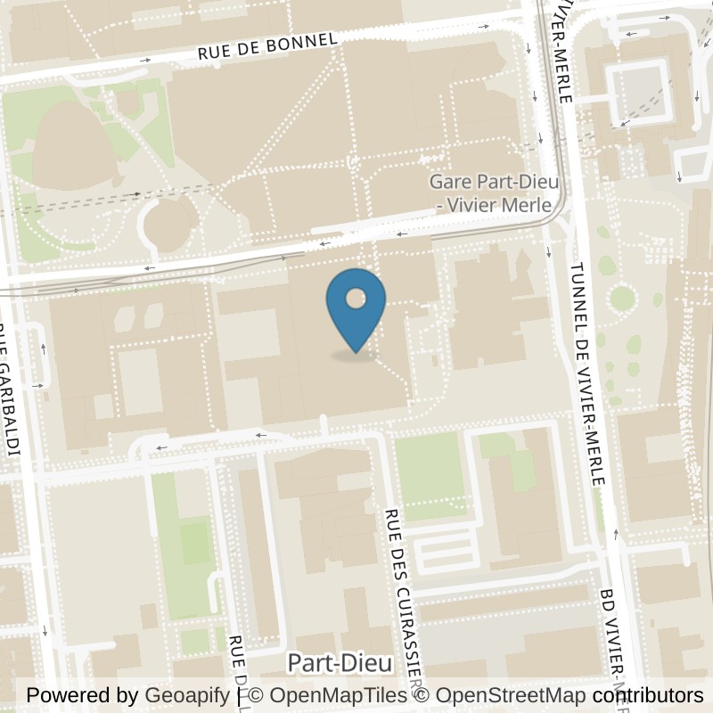 Map: location of Keepcool Lyon Part Dieu in Lyon
