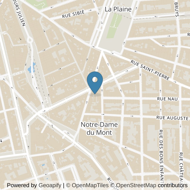 Map: location of Keepcool Marseille Cours Julien in Marseille