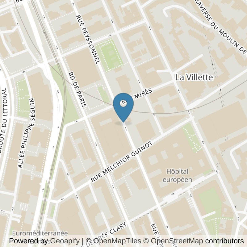 Map: location of Keepcool Marseille Joliette in Marseille