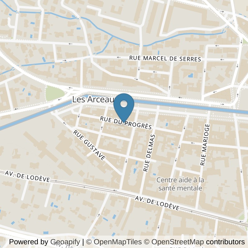 Map: location of Keepcool Montpellier Arceaux in Montpellier