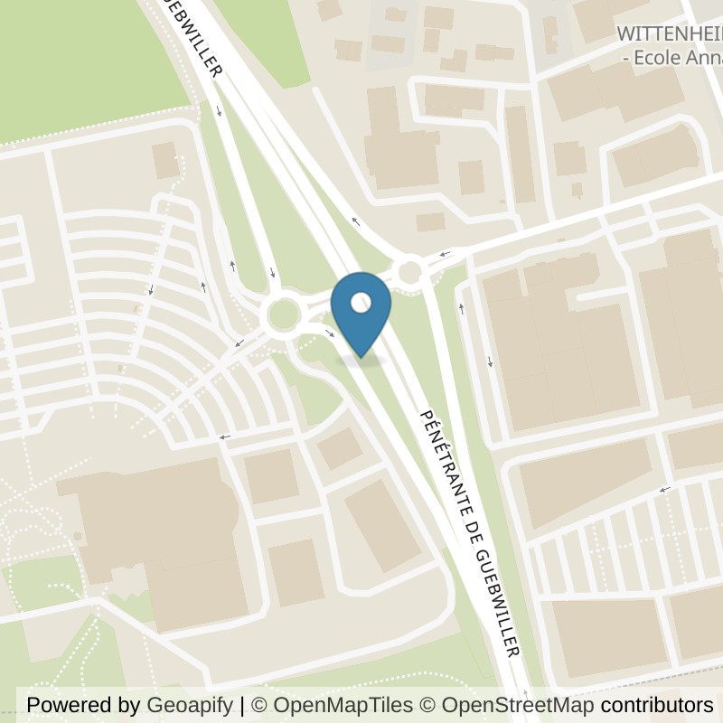 Map: location of Keepcool Mulhouse Wittenheim in Mulhouse Wittenheim