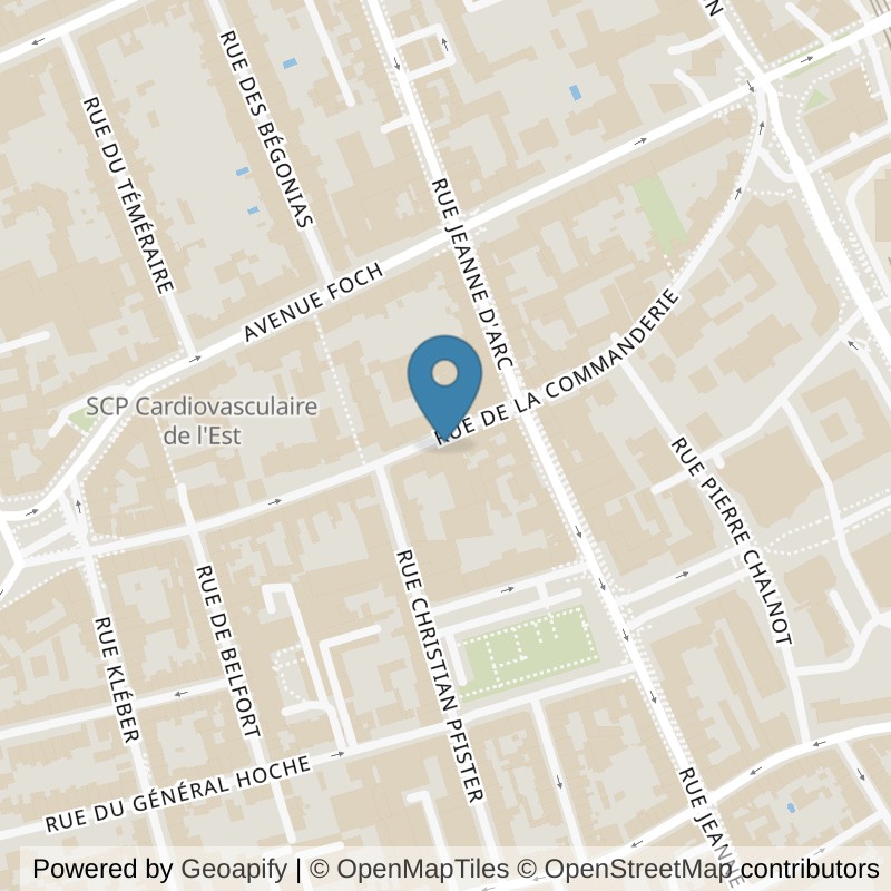 Map: location of Keepcool Nancy Centre Commanderie in Nancy