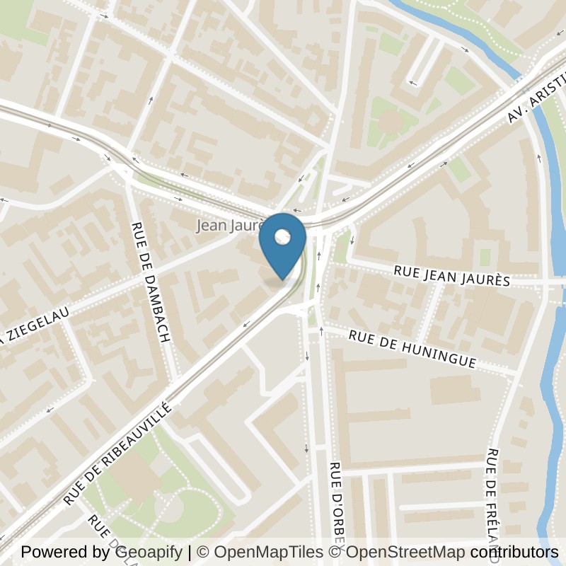 Map: location of Keepcool Neudorf Ribeauvillé in Strasbourg