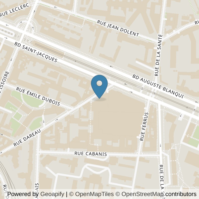 Map: location of Keepcool Paris 14 Denfert-Rochereau in Paris