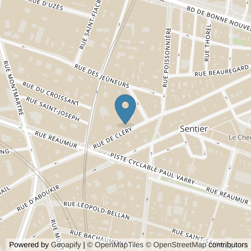 Map: location of Keepcool Paris 2 Clery in Paris