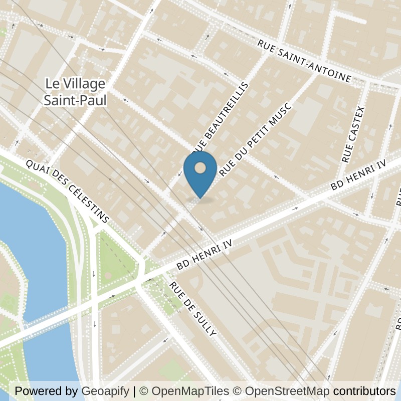 Map: location of Keepcool Paris 4 Bastille in Paris