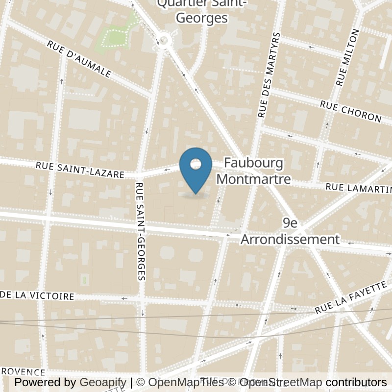 Map: location of Keepcool Paris 9 Châteaudun in Paris
