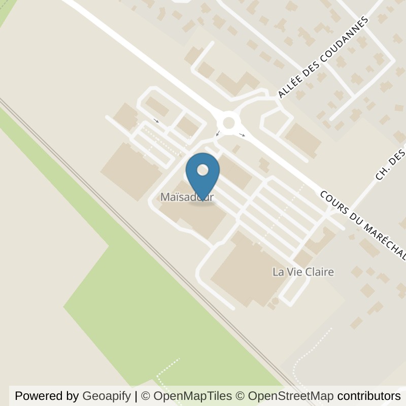 Map: location of Keepcool Podensac in Podensac