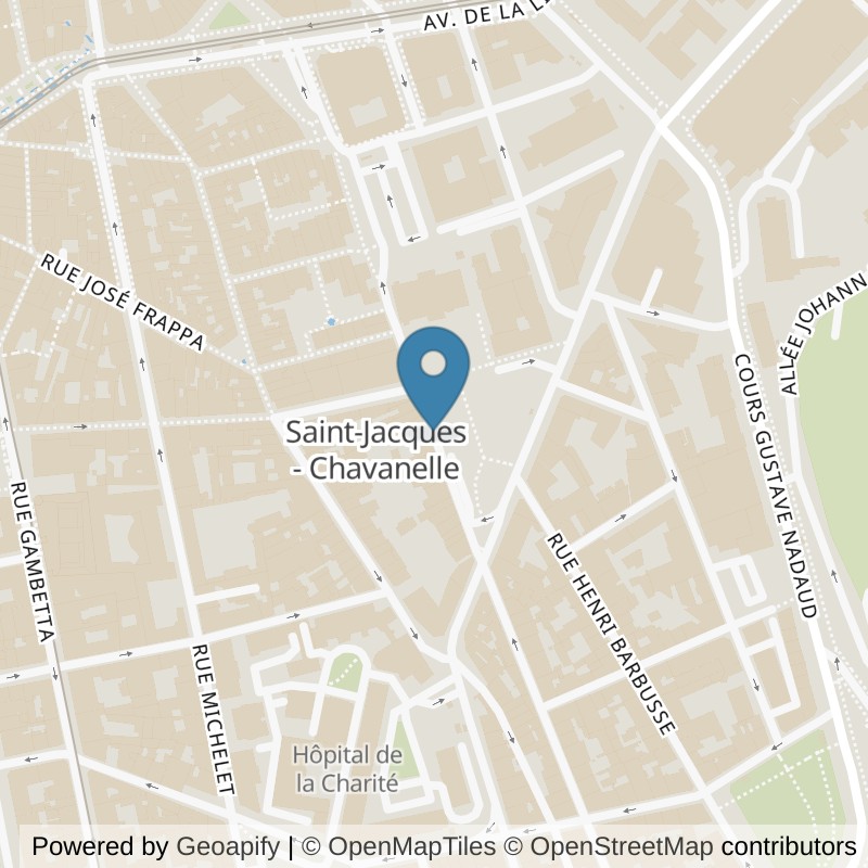 Map: location of Keepcool Saint-Etienne in Saint-Etienne