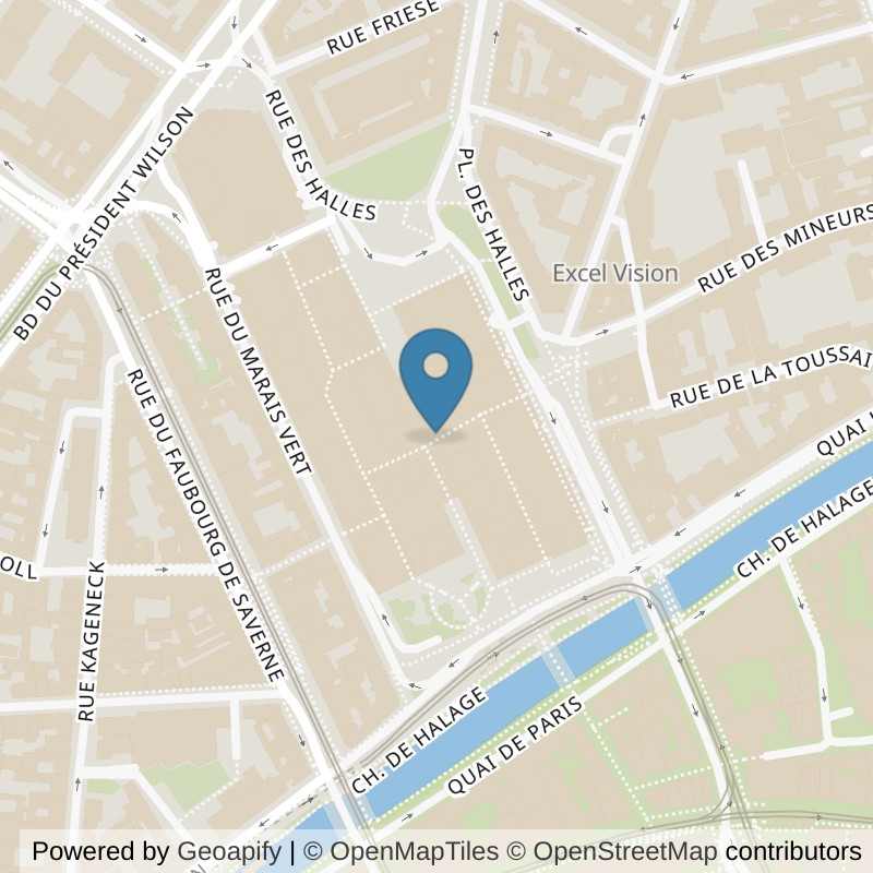 Map: location of Keepcool Strasbourg Les Halles in Strasbourg