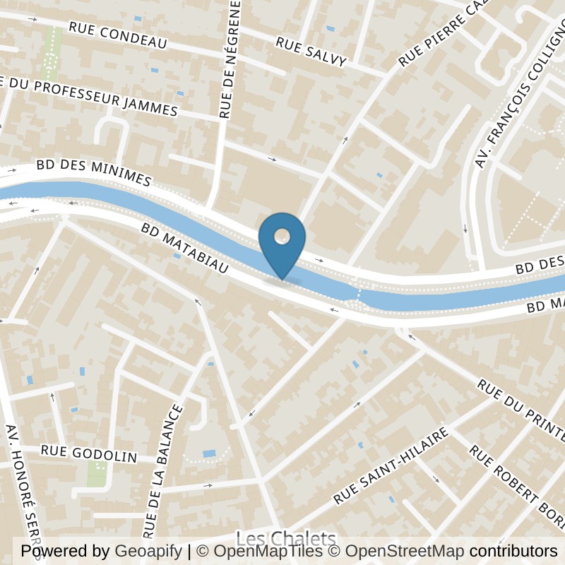 Map: location of Keepcool Toulouse Matabiau in Toulouse