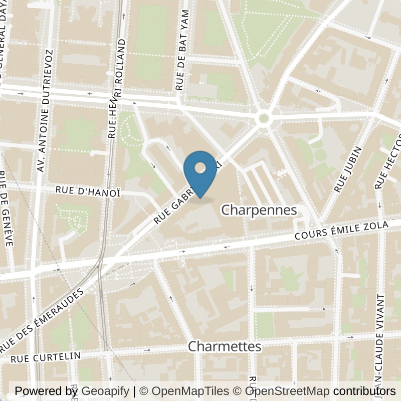 Map: location of Keepcool Villeurbanne - Charpennes in Lyon