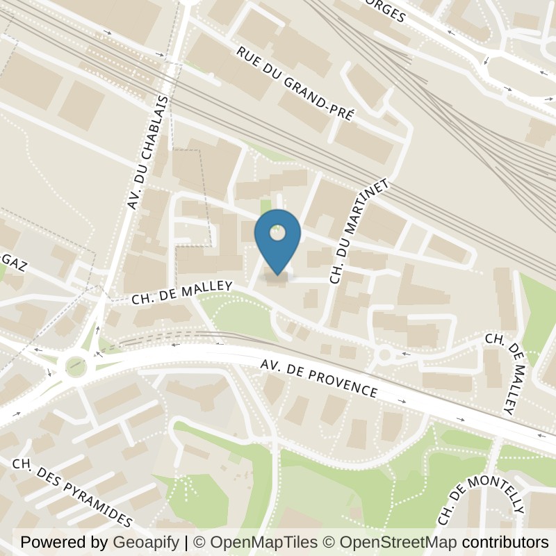 Map: location of KEOPS FITNESS Lausanne Malley in Lausanne