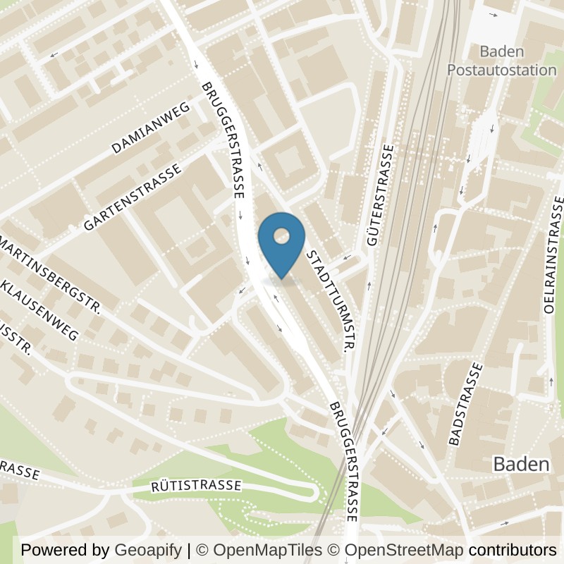 Map: location of Kieser Training Baden in Baden